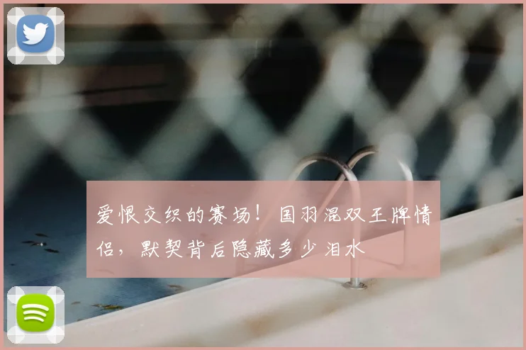 爱恨交织的赛场！国羽混双王牌情侣，默契背后隐藏多少泪水